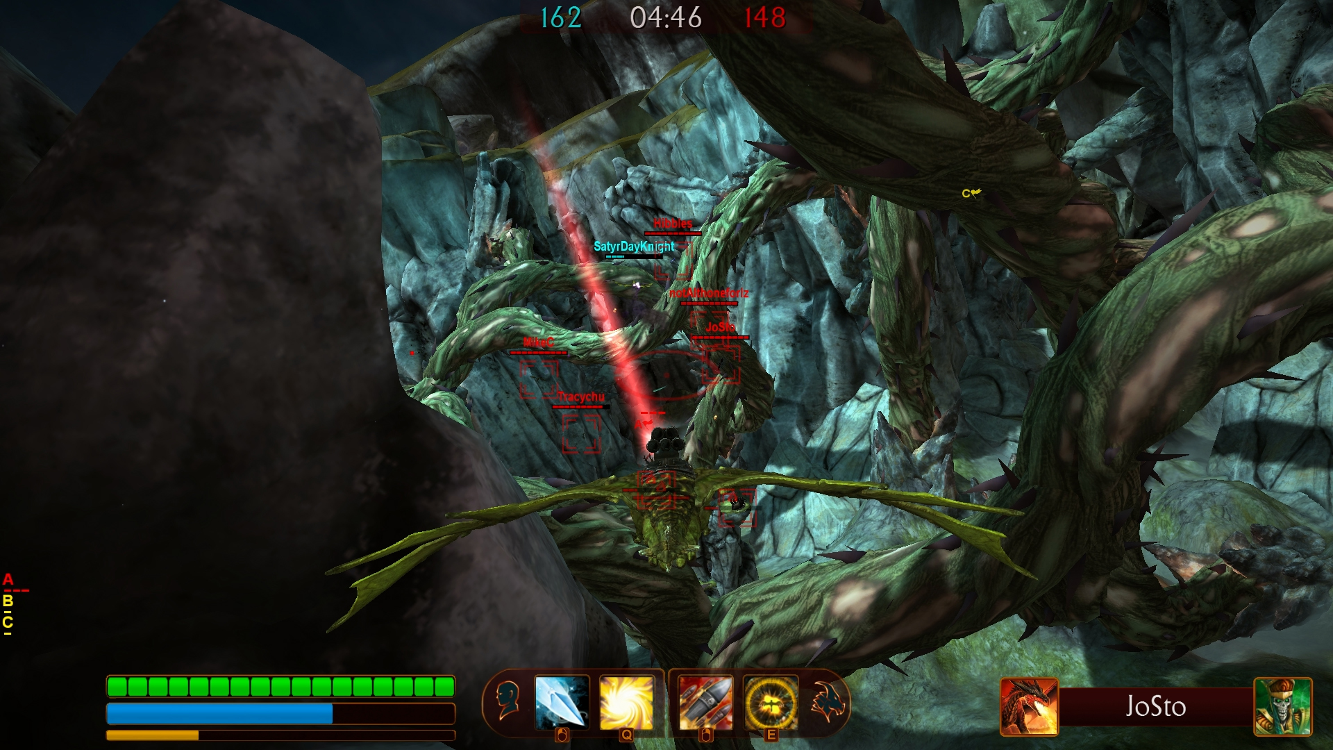 behemoth targeting its enemy