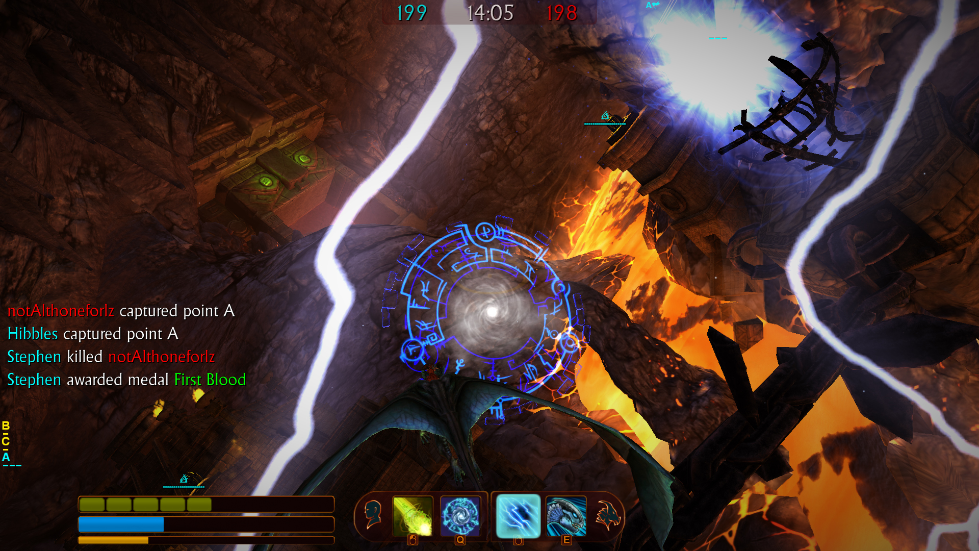 the shaman's voodoo hoop ability in action